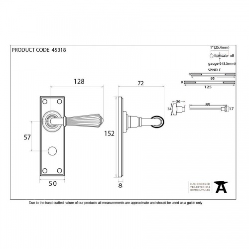 Polished Chrome Hinton Lever Bathroom Set